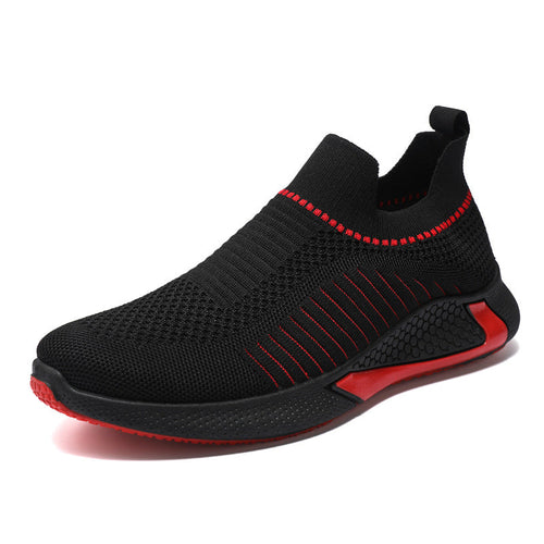 Fashion Mesh Sock Shoes With Striped Design Men Outdoor Breathable